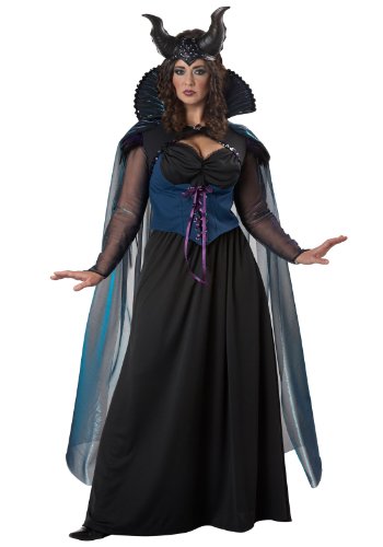 California Costumes Women’s Plus-Size Storybook Sorceress Plus, Black/Purple, 2X
