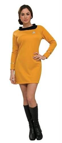 Costumes For All Occasions Ru889059Md Star Trek Classic Gld Dress Md