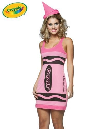 Crayola Tank Dress Costume – Small/Medium – Dress Size 4-10