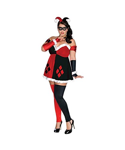 Dc Comics Batman Harley Quinn Joker Womens Plus size Halloween Costume