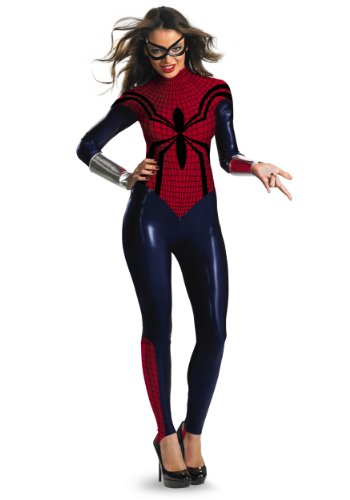Disguise Womens Marvel Comics Spidergirl Bodysuit Halloween Party Fancy Costume, Medium (8-10)