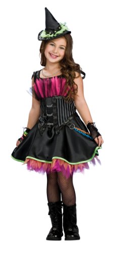 Drama Queens Rockin’ Out Witch Costume, Medium (US Size 8-10)