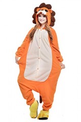 Lion-Kigurumi-Pajamas-Cosplay-Costume-Unisex-Animal-Hoodies-Sleepwear-Small-0