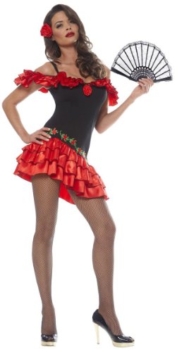 Adult Womens MEDIUM Sexy Spanish Rose Senorita Costume Skirt
