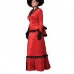 Womens-Red-Victorian-Sadie-Dress-Theater-Costume-L-0